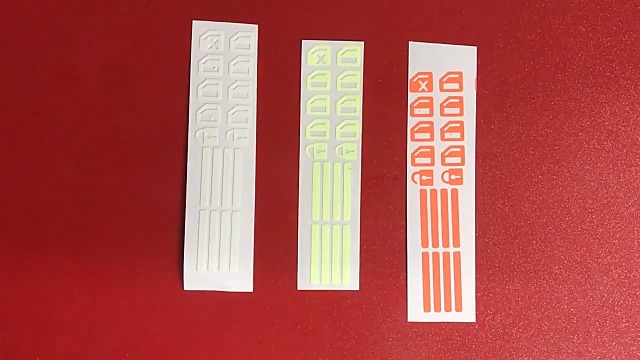 Image of Window Button Stickers, 5pcs Control Switch Luminous Sticker Car Switch Button Trim Cover Sticker Glow in Dark Accessories for Car Door Handle Window Door (Blue)