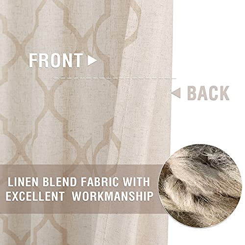 Jinchan MRCAGM-B5084P2C06 Linen Curtains Moroccan Tile Curtains thumb #2