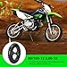 XIKOBY 12'' Wheel & 80/100-12 3.00-12 80x100x12 Rear Dirt Bike Tire Rim for 125cc 110cc SSR CRF110F PW80 TTR110 KLX110 KLX110L KX65 DS80 JR80 Baja DR70 Off Road Pit Bike Parts with 428 Chain