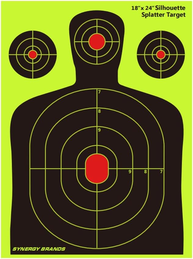 18 x 24 Splatter Target Pack of 25 Highly Visible Shooting