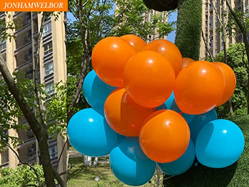 Image of Jonhamwelbor Orange Balloons 12 inch 100 Pack Orange Latex Balloons Helium for Halloween Autumn Party Decoration Balloon