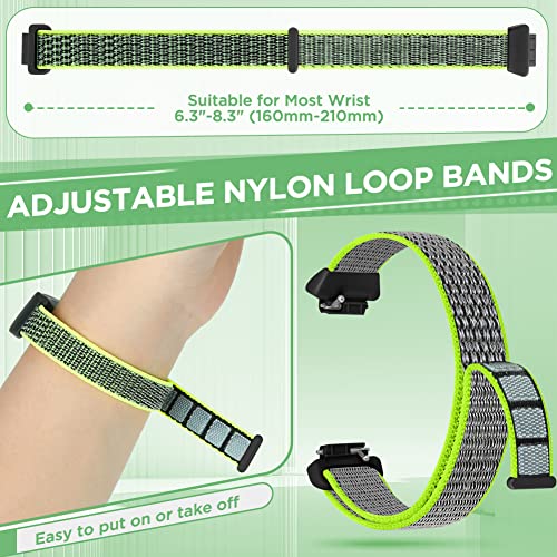 Image of Nylon Bands Compatible for Fitbit Inspire 3 /Inspire 2 /Inspire /Inspire HR /Ace 3 /Ace 2 Bands, Breathable Sport Replacement Straps Soft Adjustable Solo Loop Nylon Wristband for Women Men Kids