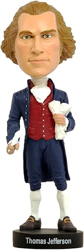 Royal Bobbles Thomas Jefferson 3er presidente de los Estados Unidos estatua coleccionable Bobblehead