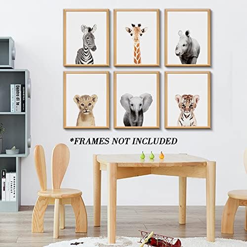 Nursery Child Room Wall Artwork Decor, Jungle Nursery Child Animals Nursery Decorations, Cute Nursery Safari Decor Child Bed room Adorn(8"x10", UNFRAMED)(Jungle) 7 51+MqI7S0cL. AC