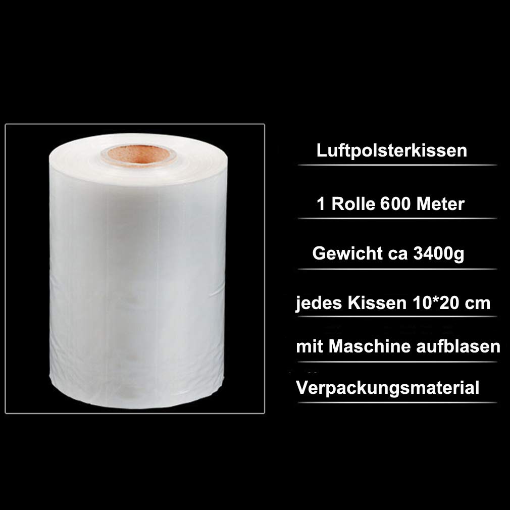 Luftpolsterkissen-Rolle 600 Meter 200 * 100mm Verpackungsmaterial ca. 6000 Luftpolsterkissen