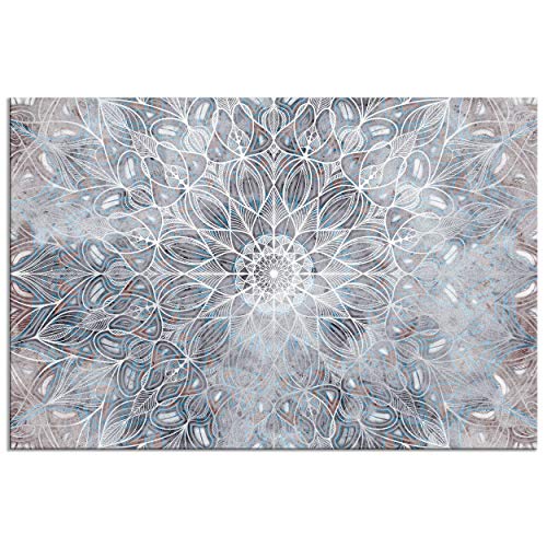 decomonkey Bilder Mandala 90x60 cm 1 Teilig Leinwandbilder Bild auf Leinwand Vlies Wandbild Kunstdruck Wanddeko Wand… – Bild 4