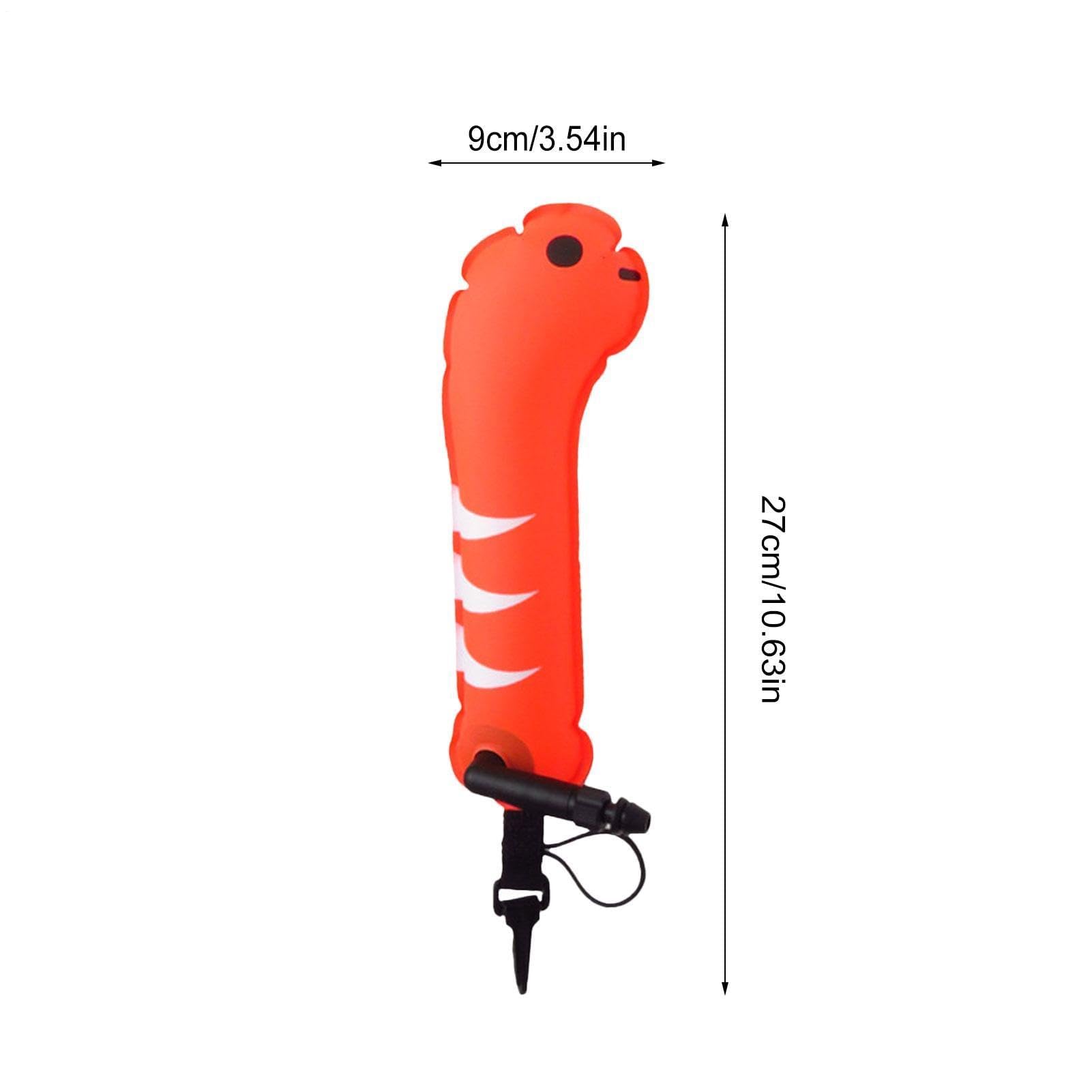 Boa da nuoto, gonfiabile, pieghevole, per la sicurezza in acqua, con disegno di animali in stile cartone animato, con marcatore, per piscina, pesca, snorkeling, pratica subacquea