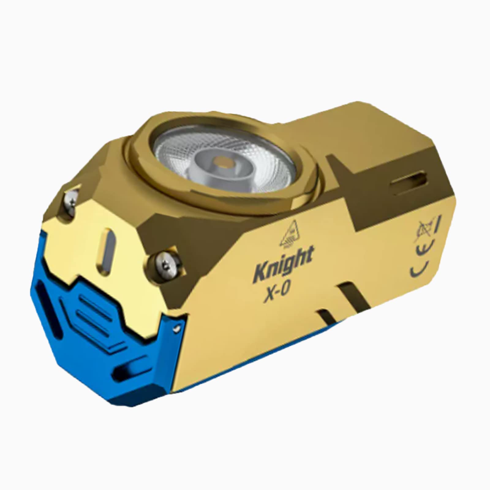 X0 ładowalna mini wodoodporna latarka, kieszonkowa latarka EDC 1100 lumenów, 7 trybów, mała latarka LED na kemping, wędrówki, poszukiwania, do codziennego użytku, mosiądz