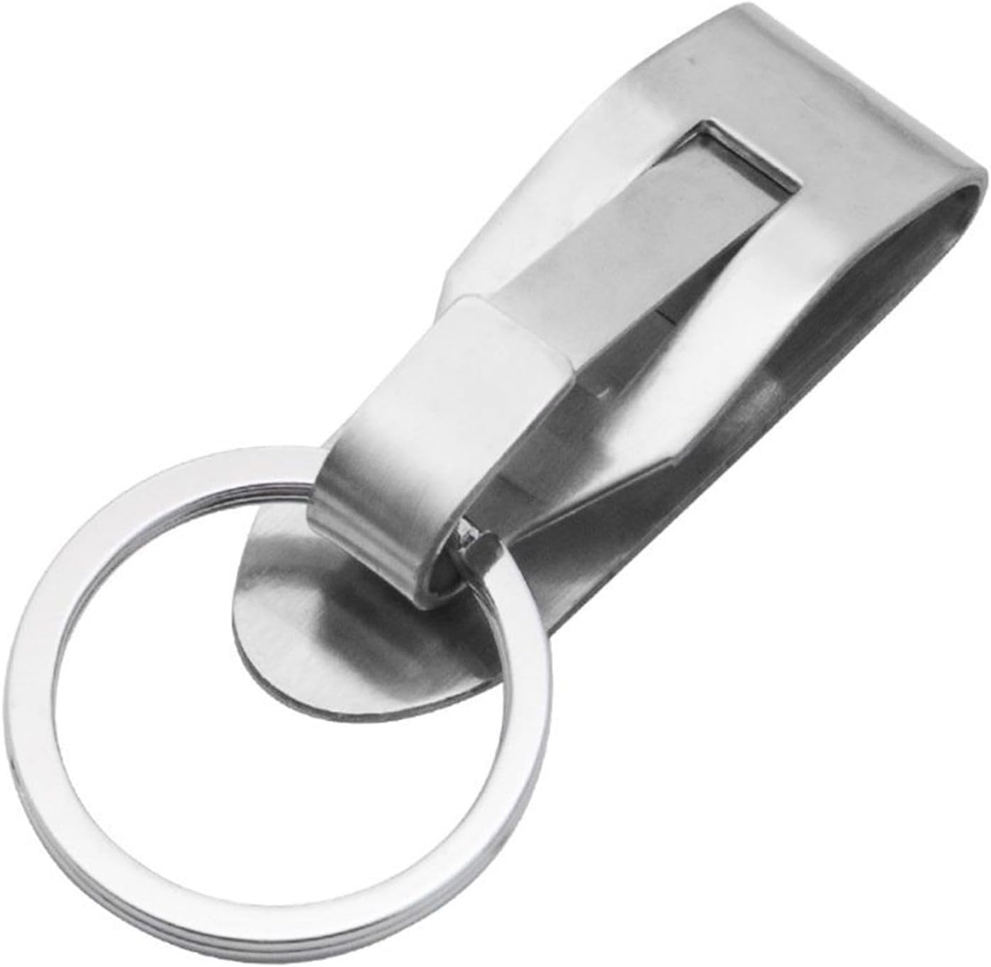 KUAYEOCF key rings Stainless Steel Keyring Security Clip Belt Key Keychain(1)