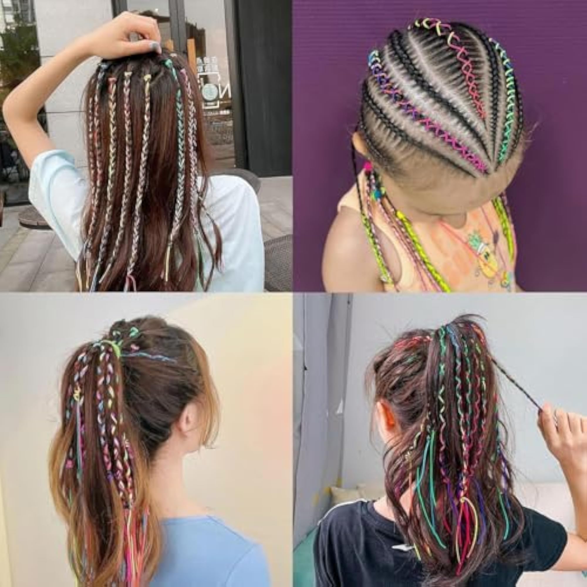 Colorful Braid Extensions Hair Band Braids