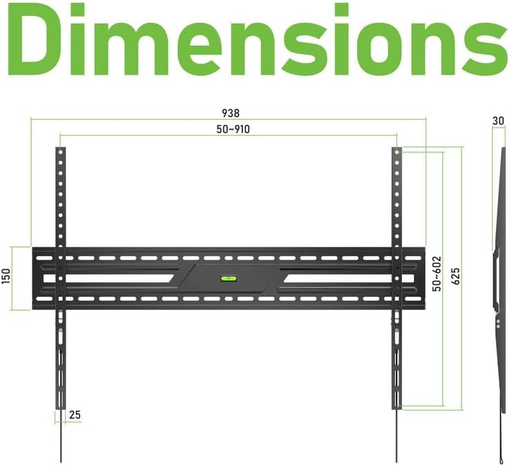 Miniatura 4 de Soporte de pared para TV ultra delgado para LG QNED82A Series QNED AI 4K UHD Smart (2025) 75QNED82AAA de 75 pulgadas - 1.2 pulgadas de perfil bajo,