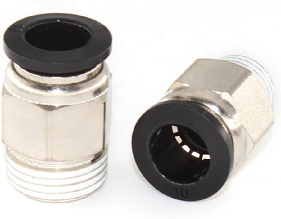 PIPE Fittings Insertion Tube Quick Thread Joint In Air Fitting Plastic Push-in Connectors 5Pcs(PC14-0304)