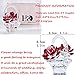 H&D HYALINE & DORA Crystal Red Rose Flower Basket Crystal Collectible Figurines Ornaments for Home Decor Table Centerpiece