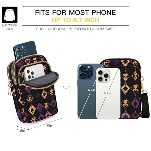 Image of YINHEXI Small Crossbody Bags for Women, Mini Cell Phone Wallet Purse, Shoulder Bag for Women and Men