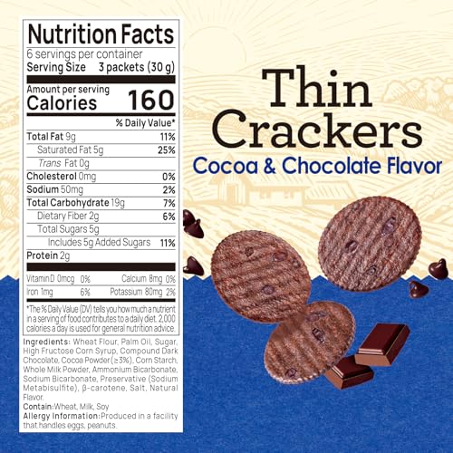 Vloong Cocoa & Chocolate Sweet Snack Cracker, No Artificial Flavors Healthy Snacks for Snacking Enjoyment
Vloong Cocoa &