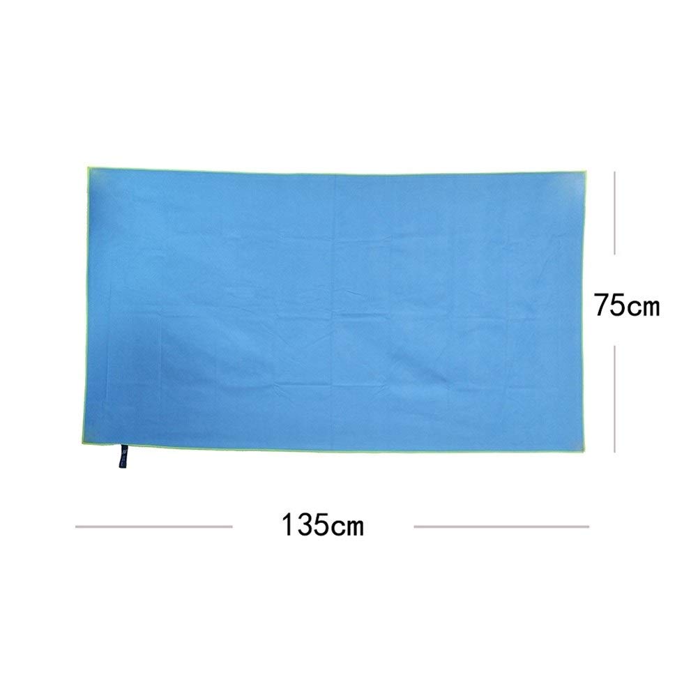Asciugamano da Palestra 75x135cm Bagno Sportivo Spiaggia Tessuti in Microfibra Coperta Escursionismo Campeggio Nuoto Viaggio Fluffy (Color : Navy Blue, Size : 80x160cm)