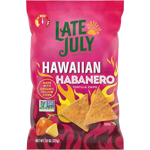 ★Late July Hawaiian Habanero Corn Tortilla Chips, 7.8oz Bag