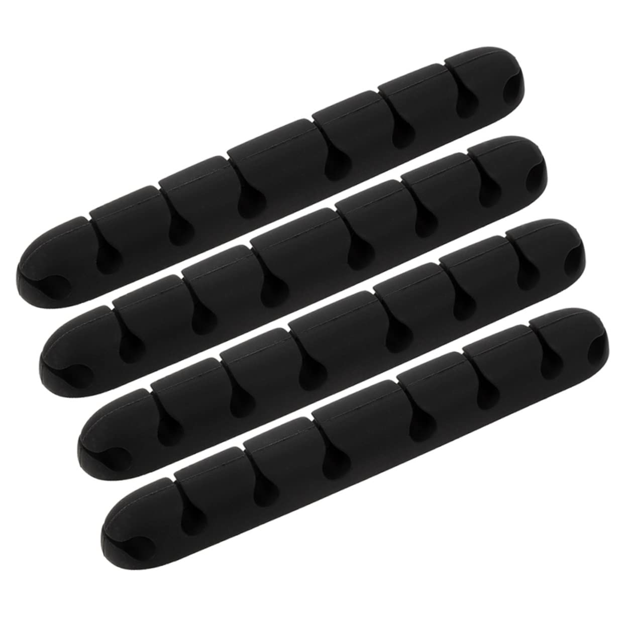 UKCOCO 12stücke Kabelhalter Mit Löchern Selbstklebende Desktop Kabelorganisation Für Sauberes Kabelmanagement Im Büro Auto Und Zuhause Praktischer Draht-organizer Zur Stabilisierung