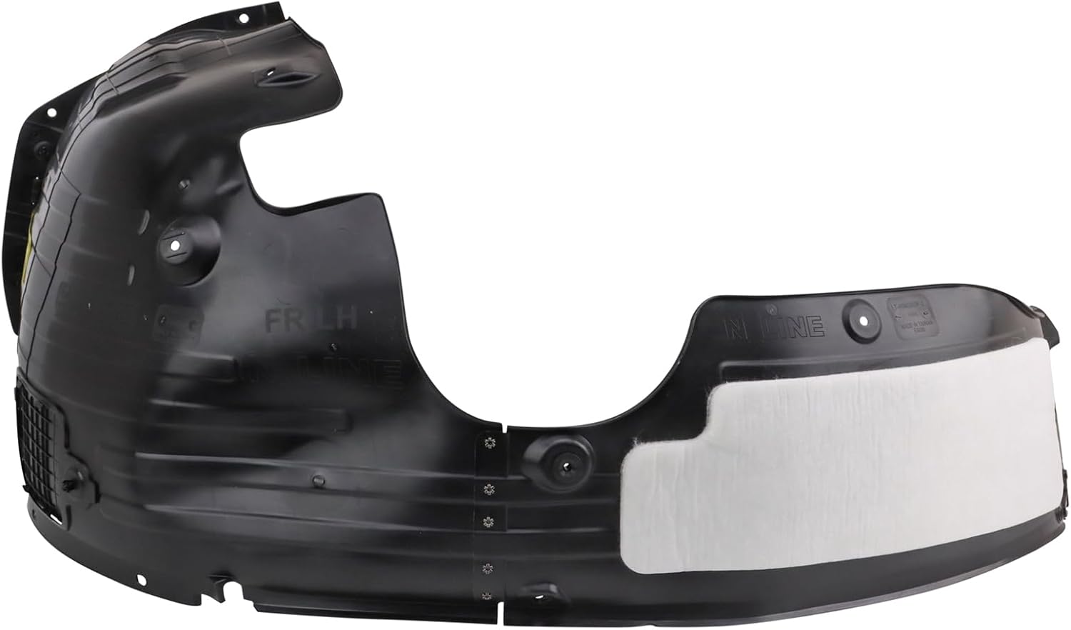 TRQ Left Inner Fender Liner Driver Side HY1248207 Compatible with 2024-2025 Hyundai Kona
