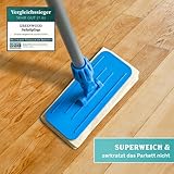 Greenwood Soft-Sheep Pad-Halter Pro mit 10 Wollpads & Teleskop-Stiel - Set zum Nachölen von Parkett, Marmor, Granit - GlamUp Oil Polierpads