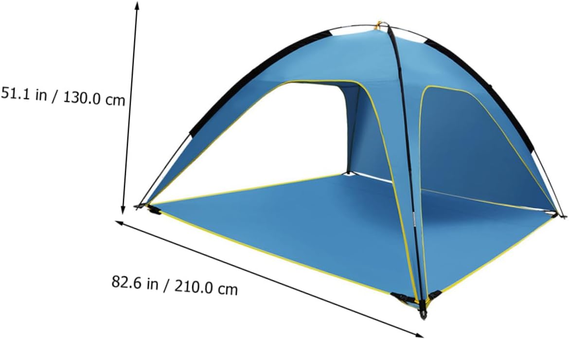 GALPADA Outdoor Camping Tent with UV Protection Spacious Breathable Polyester Beach Shelter for Adults and Easy Quick Setup Travel Tent for Picnic and Hiking