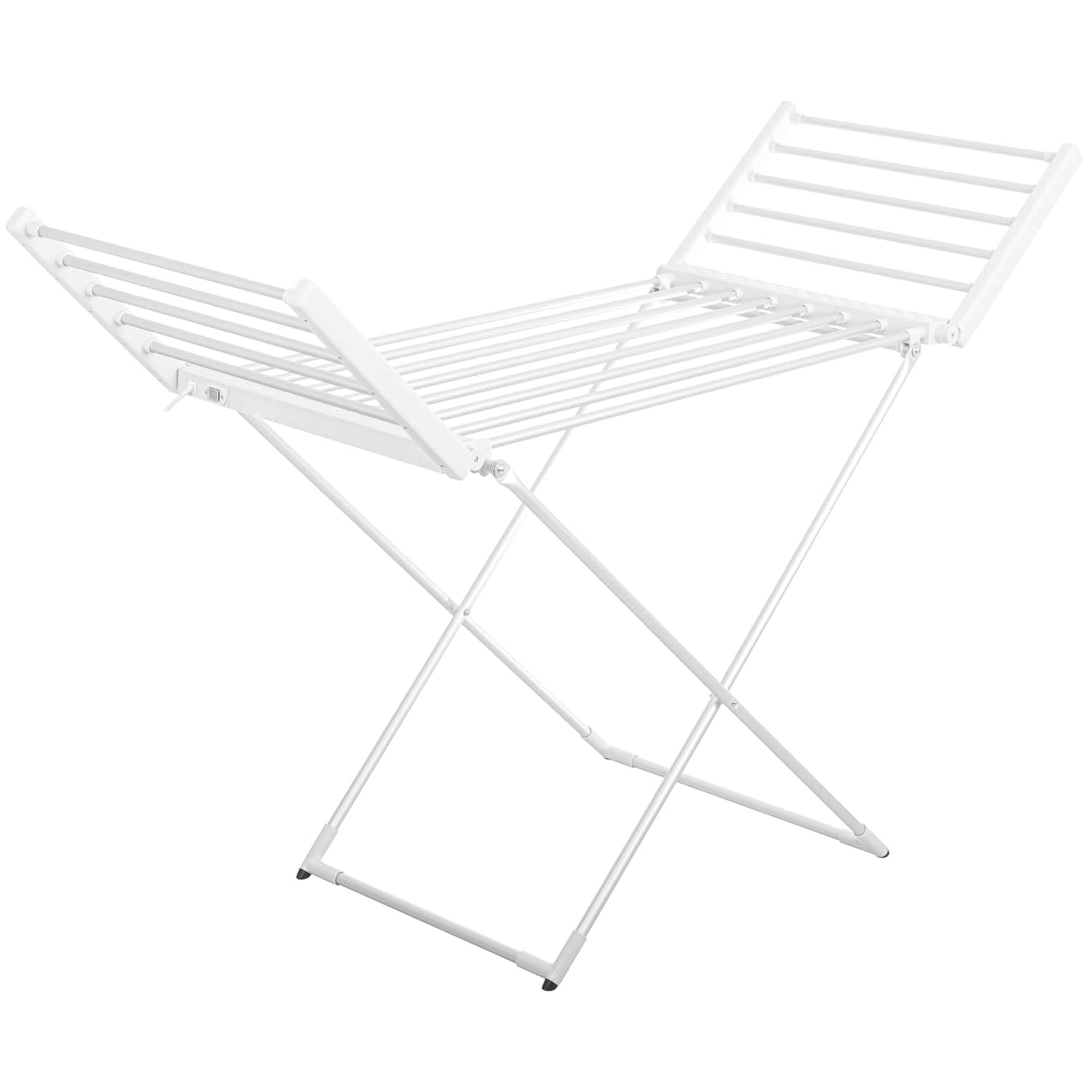 briebe Tendedero Eléctrico Plegable Ropa | Bajo Consumo 18 Calentadores | Secado Rápido y Eficaz | Compacto, Ligero y Portátil | Ahorra Espacio | Interiores | Aluminio