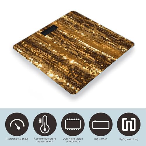 Báscula digital de baño con pantalla LCD y cinta medidora miniatura 3