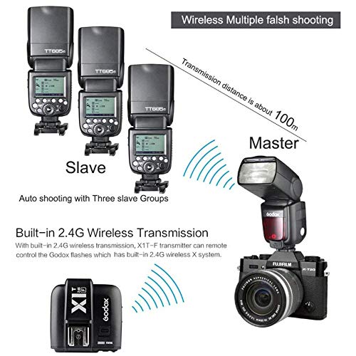 Godox TT685F 2.4G TTL HSS 1/8000s GN60 para