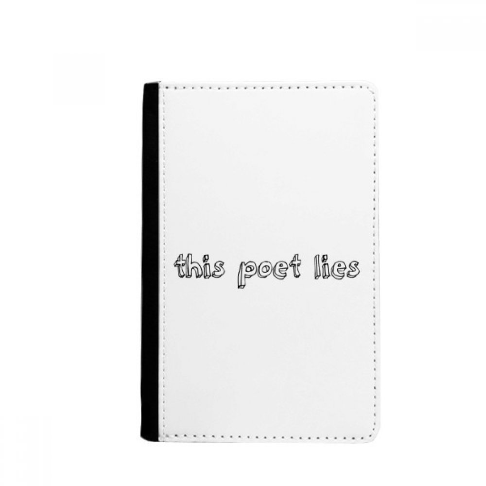DIYthinker Famous Poetry Quote This Poet Lies Passport Holder Notecase Burse Wallet Cover Card Purse