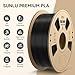 SUNLU Elite PLA 3D Printer Filament - PLA Filament 1.75mm, Fit Most FDM 3D Printers, Neatly Wound PLA 3D Printing Filament 1.75mm, Dimensional Accuracy +/- 0.02 mm, 1kg Spool (2.2lbs), PLA Black