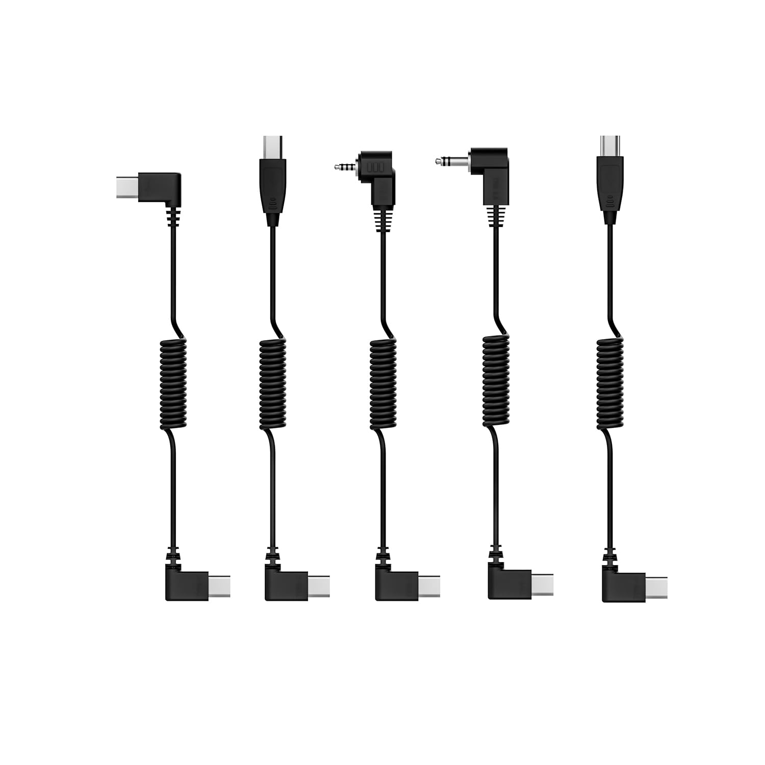 FeiyuTech Câbles d'appareil photo – Compatible avec les stabilisateurs Feiyu SCORP, 5 interfaces polyvalentes pour une compatibilité étendue,conception spiralée/sans nœuds pour plus de flexibilité