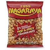 Nagaraya Snack Cracker Nuts, Hot/Spicy, 5.64-Ounce (Pack of 8)