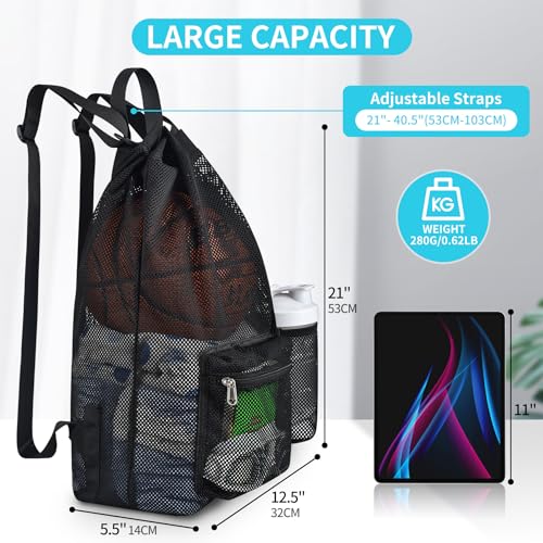 Mildbeer Large Drawstring Backpack for Men Women Athletic Gym Sports Workout Beach Swimming Commuting Travel by Mildbeer - Image 2