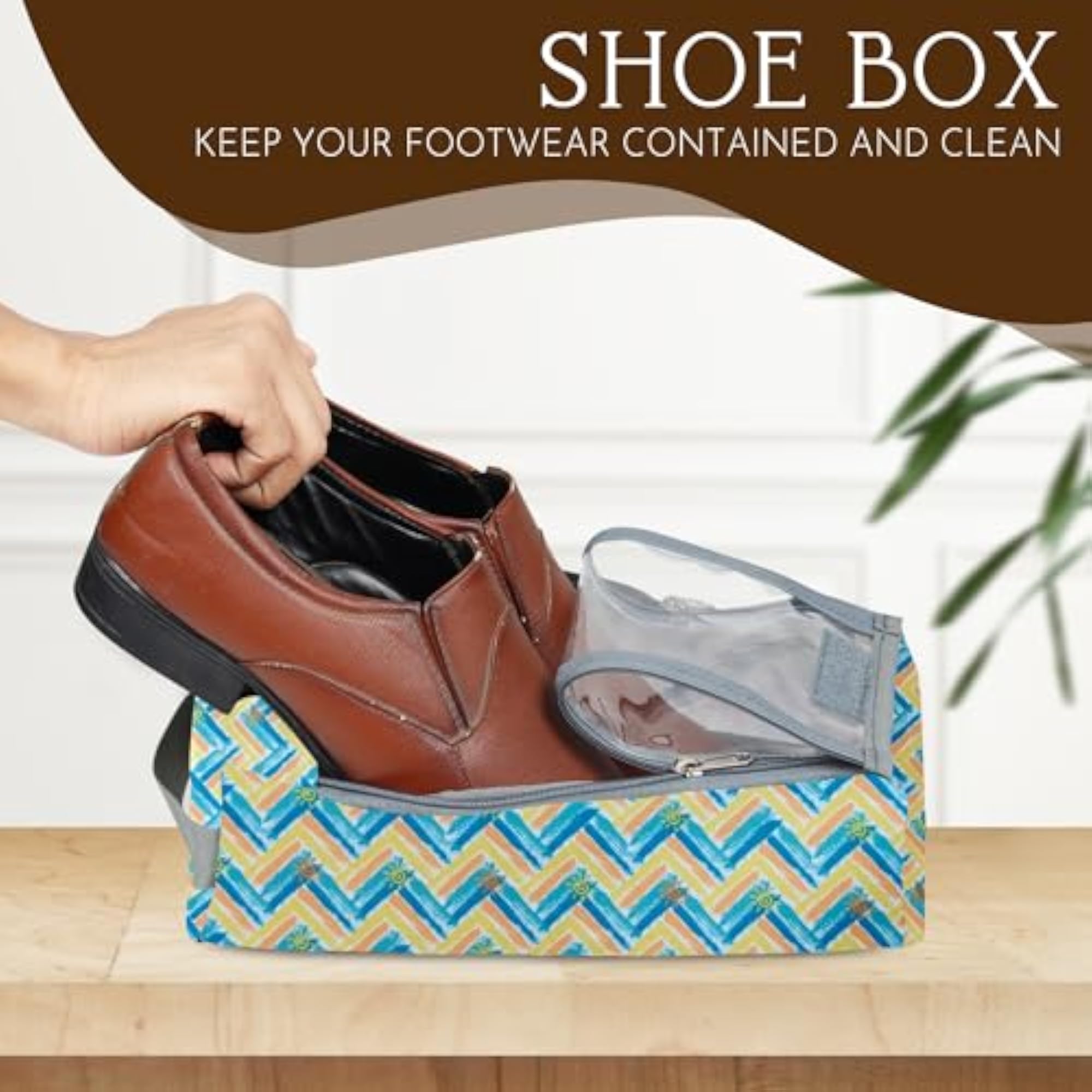 Shoe Bag with Zipper Organizer, Portable Dustproof Packing Bag