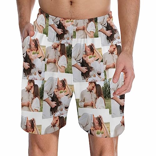Custom Face Pajama Pants Personalized Pajama Bottoms Shorts Customized PJ Pants with Photo Sleepwear Gifts for Men
