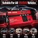 2000W Power Inverter 12V to 240V with LCD Display, 1 UK Socket & 4 USB Ports - Modified Sine Wave Car Inverter for Camping, RV, Truck, Home Use, High Efficiency >95%, Safety Protections