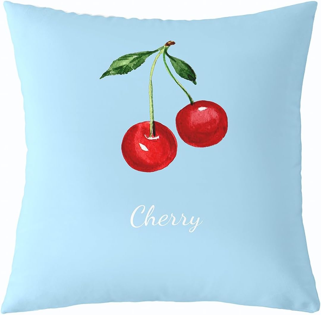 Manfei Kawaii Boeknot Pillow Cover 16"x16" Single Pack,Watercolor Yellow Butterfly Reversible Throw Pillow Cover,Cartoon Flowers Sun Pillow Case for Kids Boys TeensGirls Cute Graffiti Cushion Cover image 3