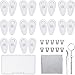 Produktbild Brillen Reparatur Set 10 Paar Luftkammer Nasenpads Silikon Schraubbrillen Nasenpads mit Schrauben Pinzette und Reinigungstuch (15 mm)