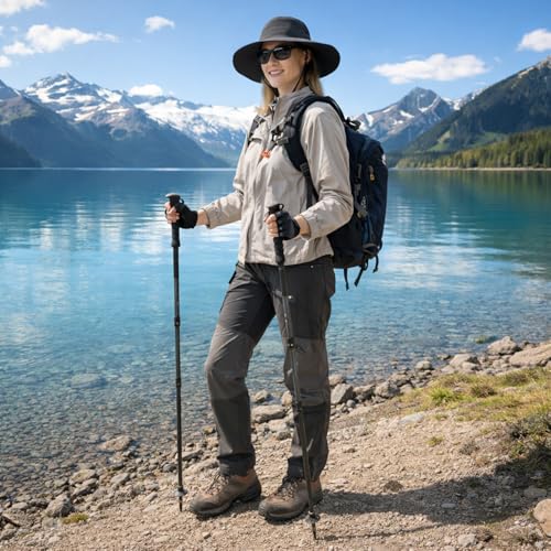 Image of Wide Brim Sun Hat for Men Women UV Protection Ventilated Summer Hats for Fishing Hiking Garden Beach