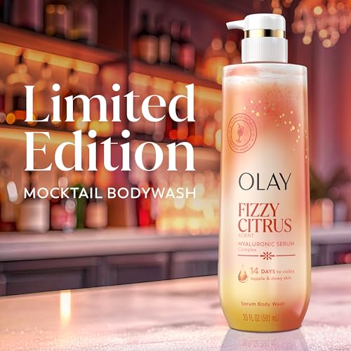Olay Body Wash for Women, Intensely Hydrating, Pro-Hyaluronic Acid Serum Complex, Renews Moisture, Vitamin B3 Lameller Technology, For All Skin Types, Fizzy Citrus Scent, 20 fl oz - image 6