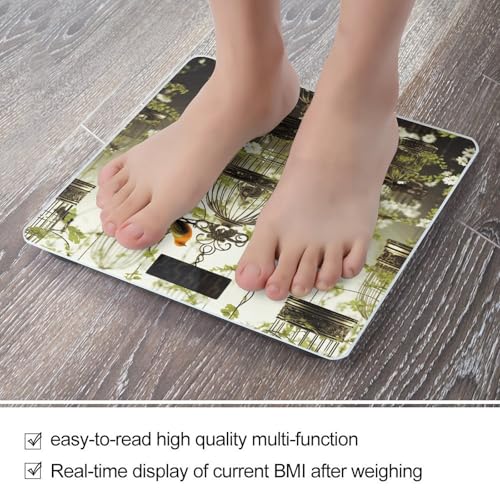 Báscula digital de baño con vidrio templado, hasta 400 lb miniatura 5