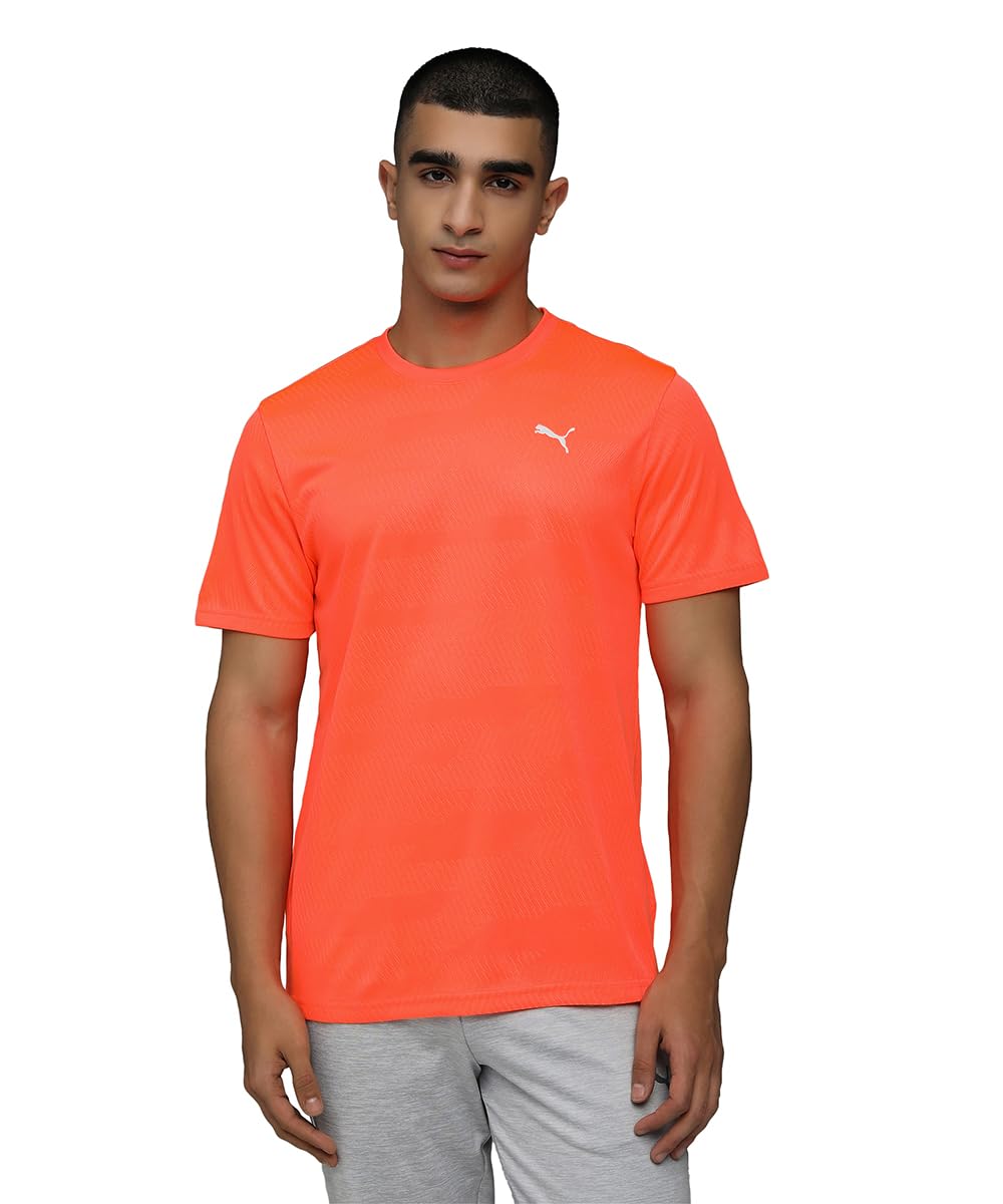 puma | Flex Jacquard Men's Slim Fit Training Tee | Glowing Red | M-picture-32