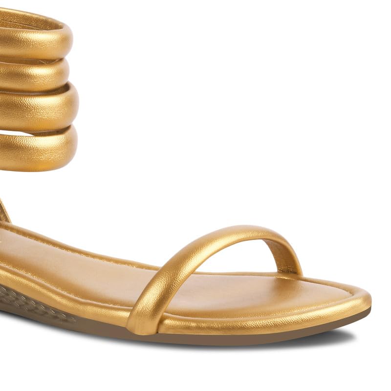 Image of Padchin Women Flat Sandals Comfortable Gladiator flatform Stappy Heel ladies footwear