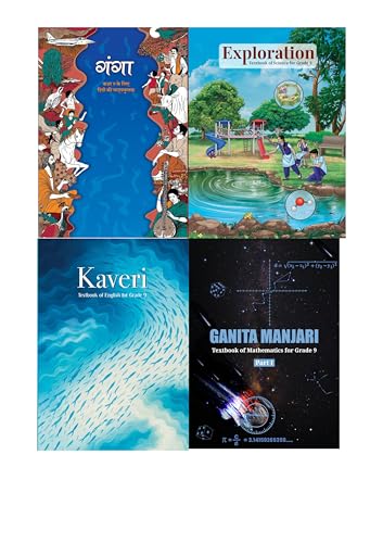 Image of NCERT CLASS 9 COMBO PACK OF 4 BOOK KAVERI, GANGA, EXPLORATION (Science), GANITA MANJARI PART - 1 ENG MED 2026-2027 EDITION