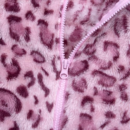 Image of JESKIDS Girls' Boys Sherpa Fleece Vest Outwear Lightweight Solid Color Cute Jacket with Pockets 2-11 Years