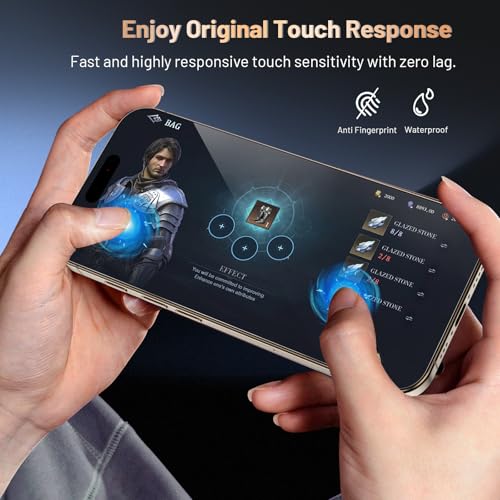 Image of SHILD (Pack of 2 Tempered Glass Screen Protector for iPhone 16 Pro (6.3-inch) | 9H Hardness | HD Clarity | Easy Installation Tray | Scratch & Impact Resistant | Military-Grade Shatterproof