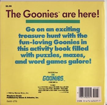 Paperback Goonies Giant Picture Activity Book