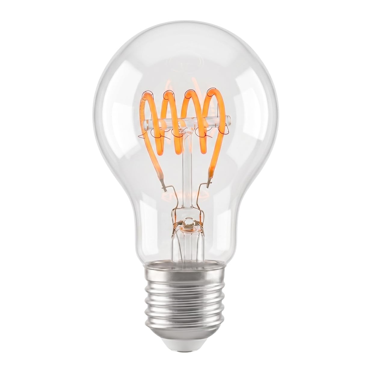 HOFSTEIN E27 LED Warmweiss Glühbirne Vintage Leuchtmittel 10er Set, 6 Watt Kugel Lampe Klar, E27 LED 2700K 350 Lumen A60 Dimmbar Für Wohnzimmer, Esszimmer Und Dekolicht