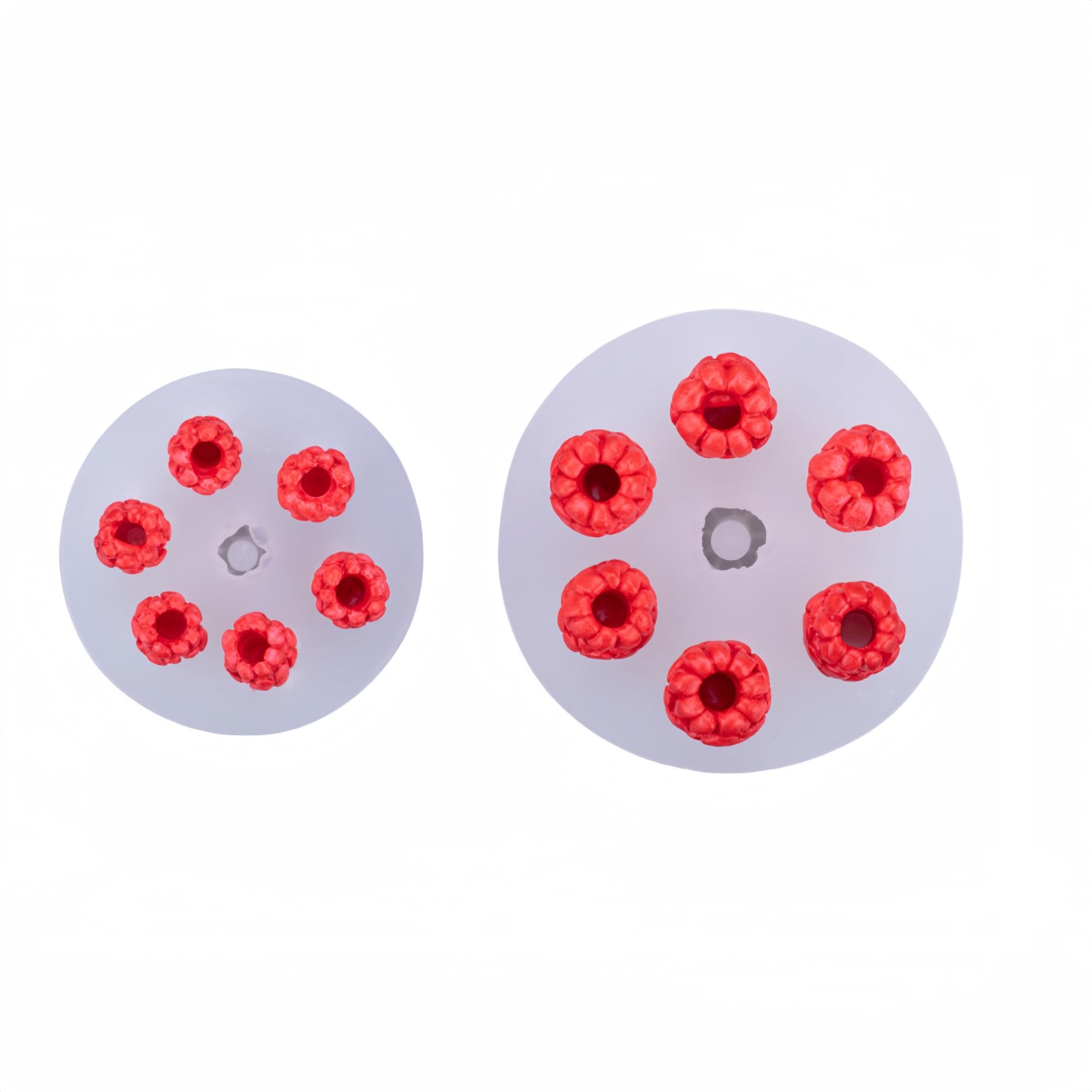 Fondant Silicone Moulds Pieces of 3D Raspberry Raspberry Silicone Mold Simulation Fruit Cake Dessert Decoration