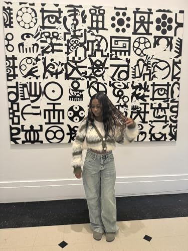 Men's Color Blocking Striped Fuzzy Cardigan Casual Vintage Oversized Button Down Knit Sweater4